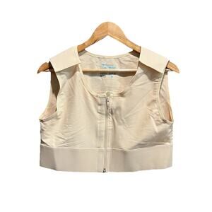 Marena Recovery Beige Zipper Front Shoulder Hook & Loop Women's Vest Bra Size XL